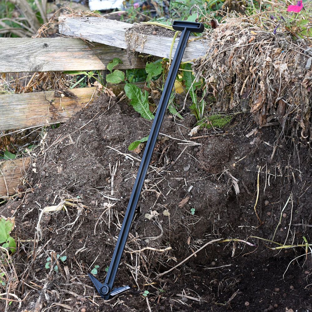 Luckringsstav kompost, trädgårdsredskap för att luckra upp kompostjorden