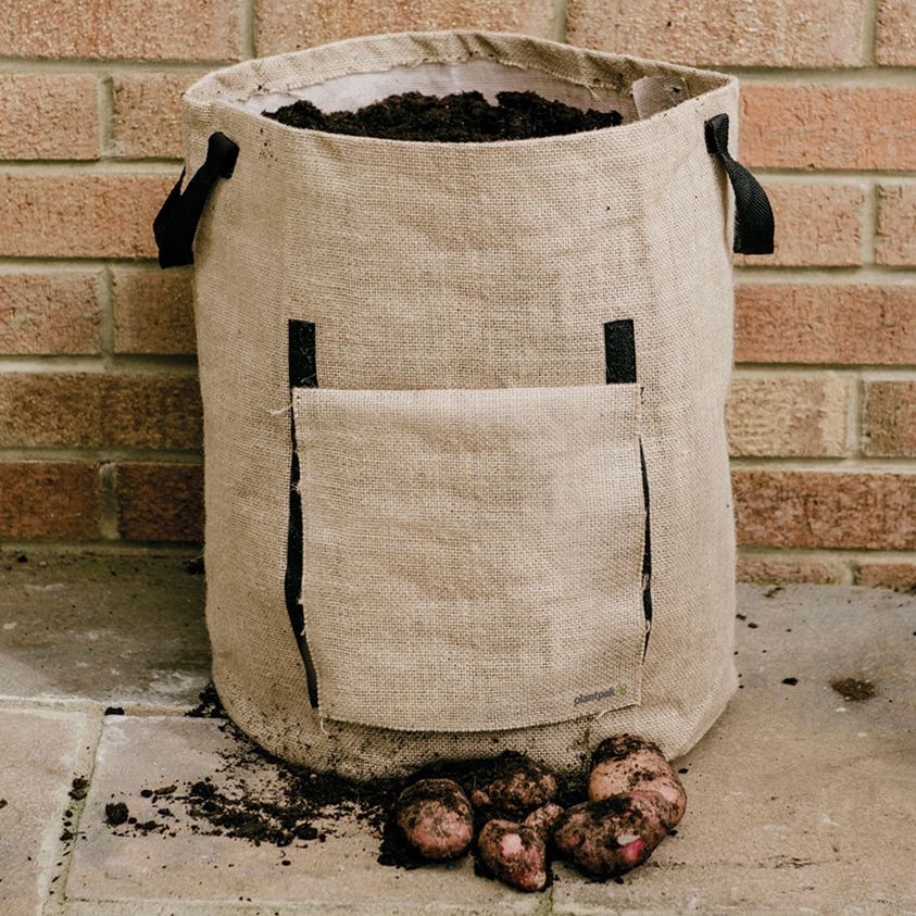 Odlingssäck Potatis, återanvändbara odlingssäck i jute för odling av potatis