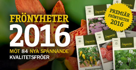 Impecta Fröhandels frönyheter 2016