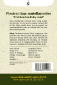 Palettblad ''''Premium Sun Ruby Heart'''' Odlingsanvisning