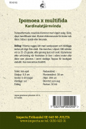 Kardinalstjärnvinda, rikblommande med trumpetformade, rosaröda blommor