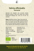 Kryddsalvia ''Extracta'' fröpåse baksida Impecta