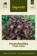 Purpurbasilika 'Purple Ruffles', Mörkt dekorativ, rödbladig basilika