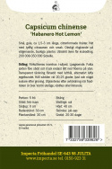 Havannapeppar 'Habanero Hot Lemon' små gula citronformade frukter. Rikgivande