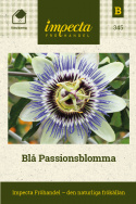 Blå Passionsblomma, Kristi Korsblomma. Slingrande med, vita blommor, blå krona