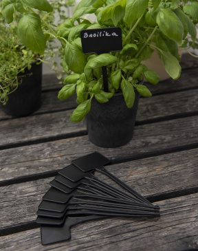 Plantskylt svart 10-pack
