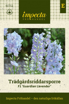 Trädgårdsriddarsporre F1 ''Guardian Lavender'' fröpåse Impecta