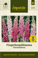 Fingerborgsblomma 'Gloxiniaeflora', Storblommande, höga spiror i olika varianter