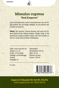 Kopparröd Gyckelblomma 'Red Emperor'