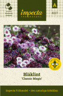 Blåklint 'Classic Magic', blandning från mörkt purpursvart till vitt.