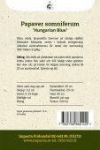 Enkel Vallmo 'Hungarian Blue' Impecta odlingsanvisning