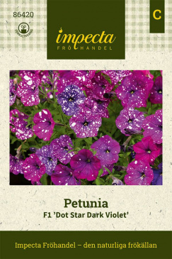 Petunia F1 'Dot Star Dark Violet' fröpåse Impecta