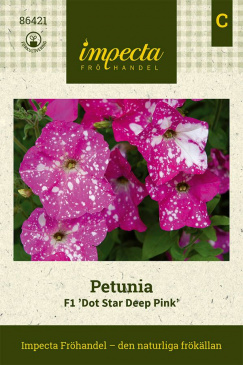 Petunia F1 'Dot Star Deep Pink' fröpåse Impecta
