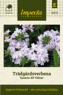 Trädgårdsverbena Quartz XP Silver Stora, täta blomflockar i en silver/rosa nyans