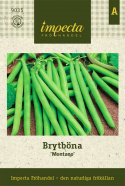 Brytböna 'Montano', Trådfria, ca 12 cm långa, lite tjockare och matiga baljor.