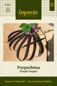 Purpurböna 'Purple Teepee' Impecta fröpåse