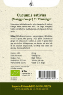 Växthusgurka F1 'Flamingo', Partenokarp, grön slanggurka för växthus.