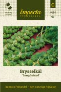 Brysselkål 'Long Island', mörkgröna, fasta huvuden. Särklassigt smakrik.