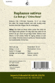 Kinesisk Rättika 'China Rose' Impecta fröpåse odlingsanvisning