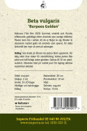 Gul Rödbeta 'Burpees Golden', Runda, välformade, gulköttiga rötter.