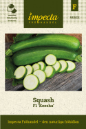 Squash F1 'Keesha' Mörkt grön med vitt/ljusgult fruktkött