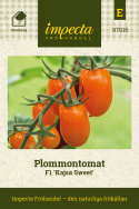 Plommontomat F1 'Kajsa Sweet', Mycket söt och god med fast och fint fruktkött, utmärkt snackstomat.