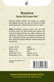 Asiatisk Kål ''Asian All Green Mix'' fröpåse baksida Impecta