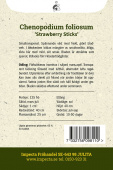 	Bärmålla 'Strawberry Sticks' fröpåse baksida Impecta
